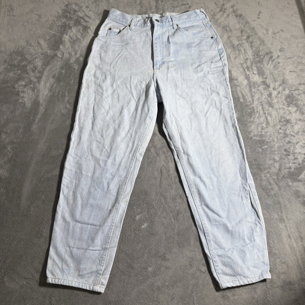 Lee Jeans Womens 12M Blue Tapered Fit Denim Light Wash Ladies